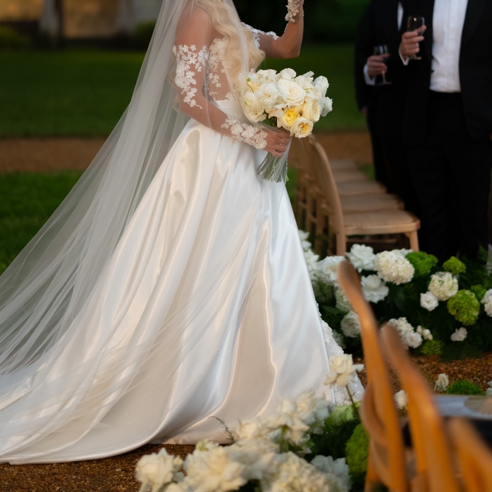 Galia Lahav Luna Silk Bridal Overskirt - Picture 5 of 5